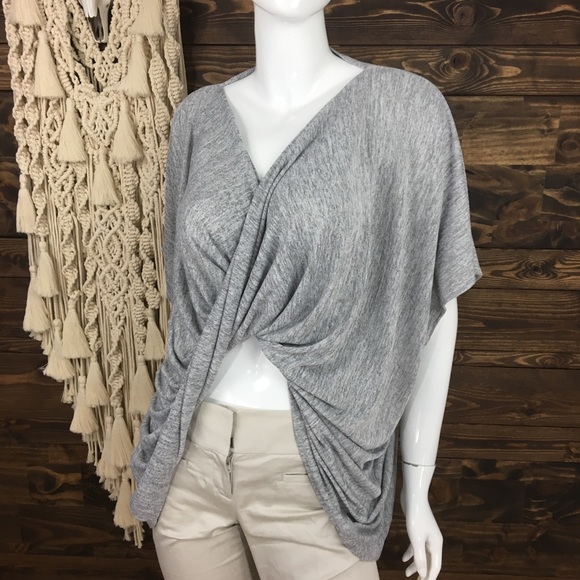 Anthropologie Tops - Saturday Sunday | Drape Twist Front Oversized Top